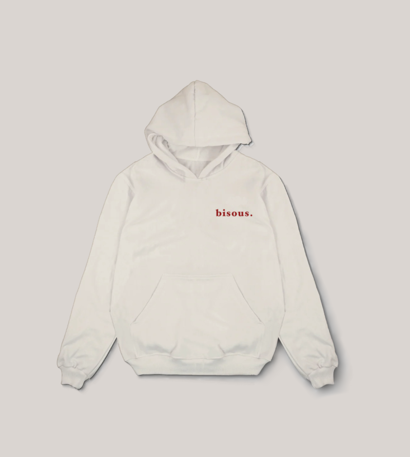 BISOUS LE VIDE HOODIE (OFF-WHITE)