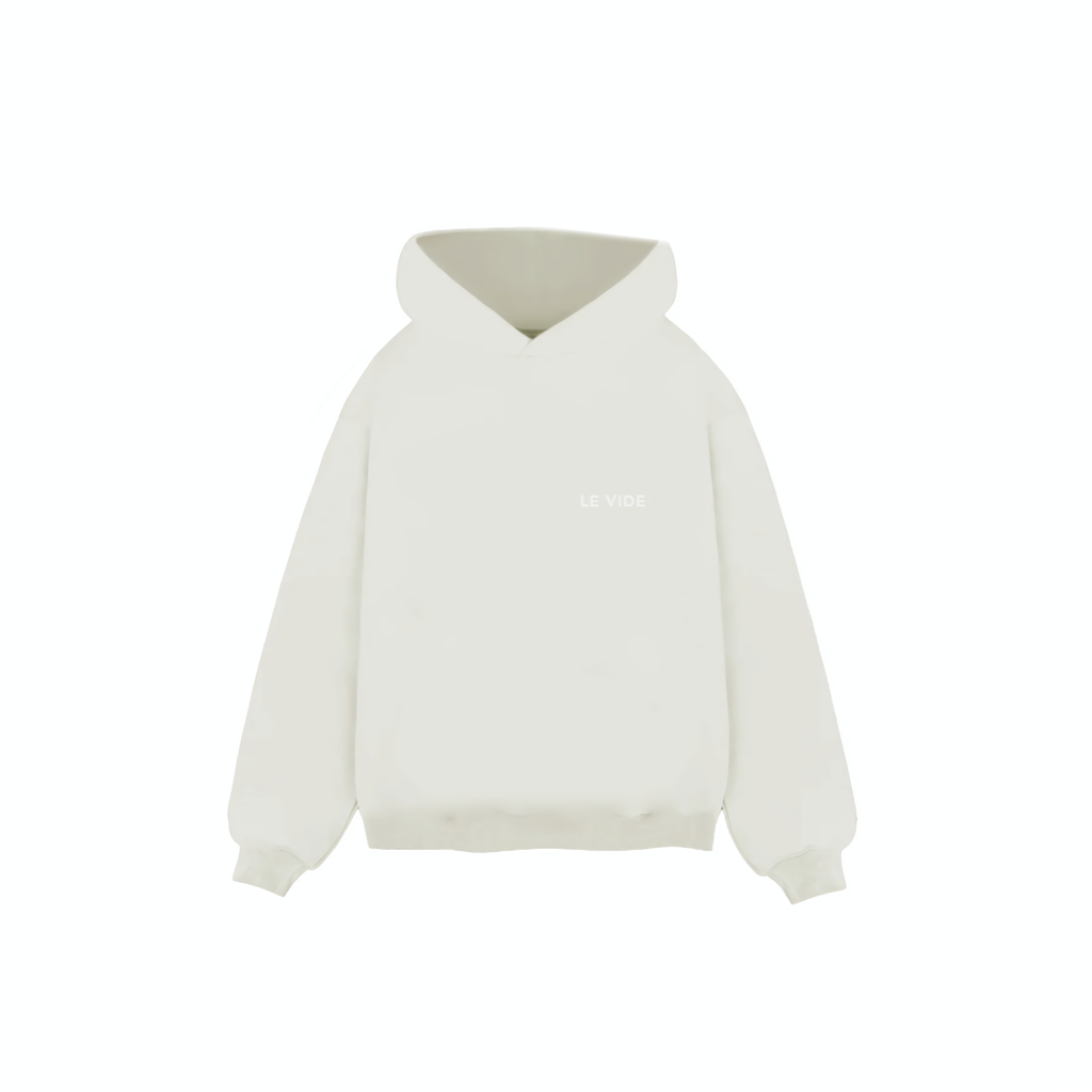 LE VIDE EMBROIDED HERITAGE HOODIE (WHITE)