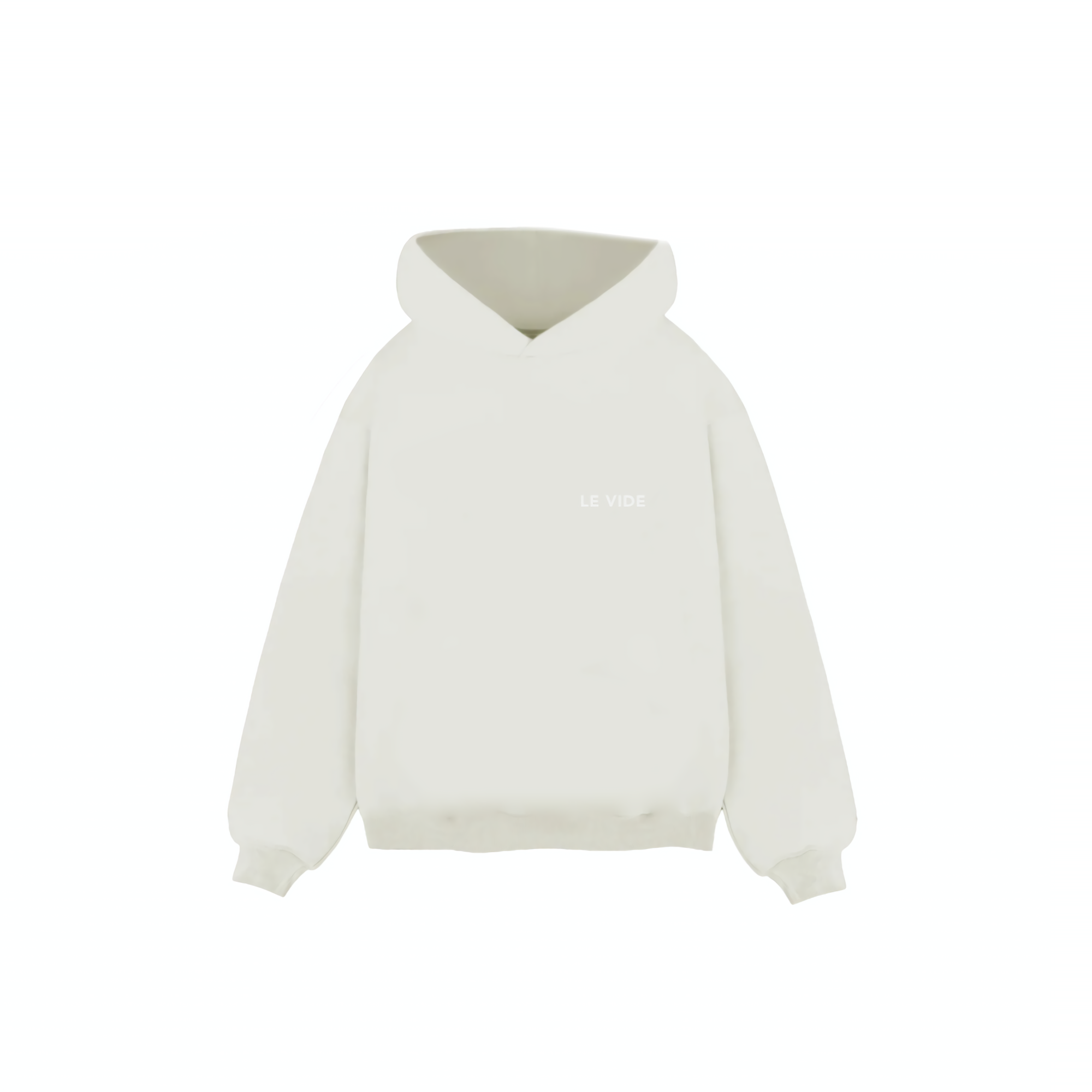LE VIDE EMBROIDED HERITAGE HOODIE (WHITE)