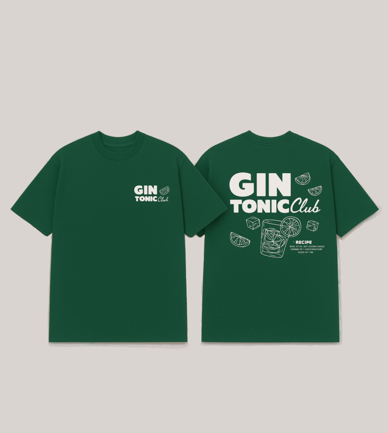 GIN TONIC LE VIDE TEE (GREEN)