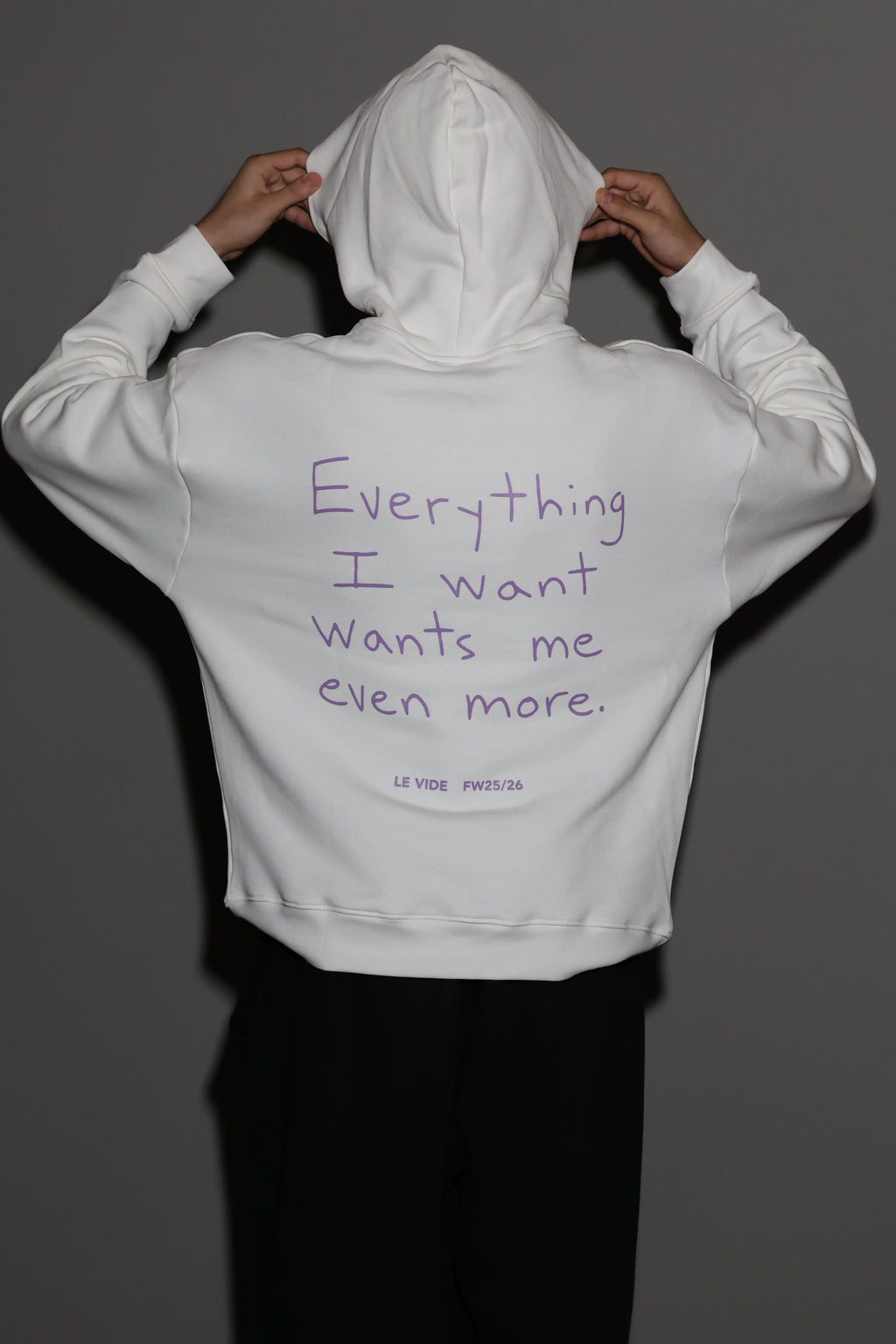 LE VIDE DESIRED HOODIE (WHITE)