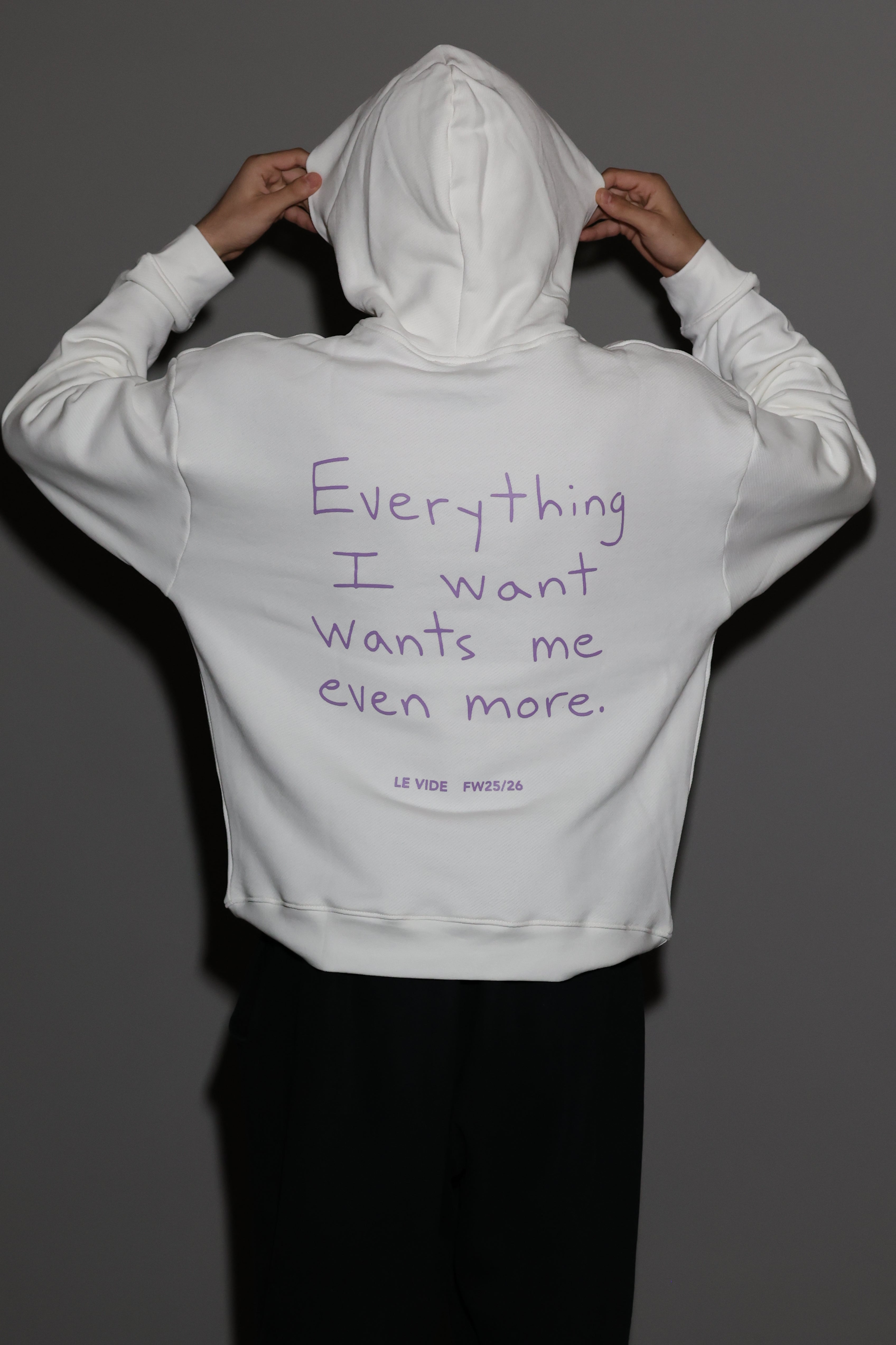 LE VIDE DESIRED HOODIE (WHITE)