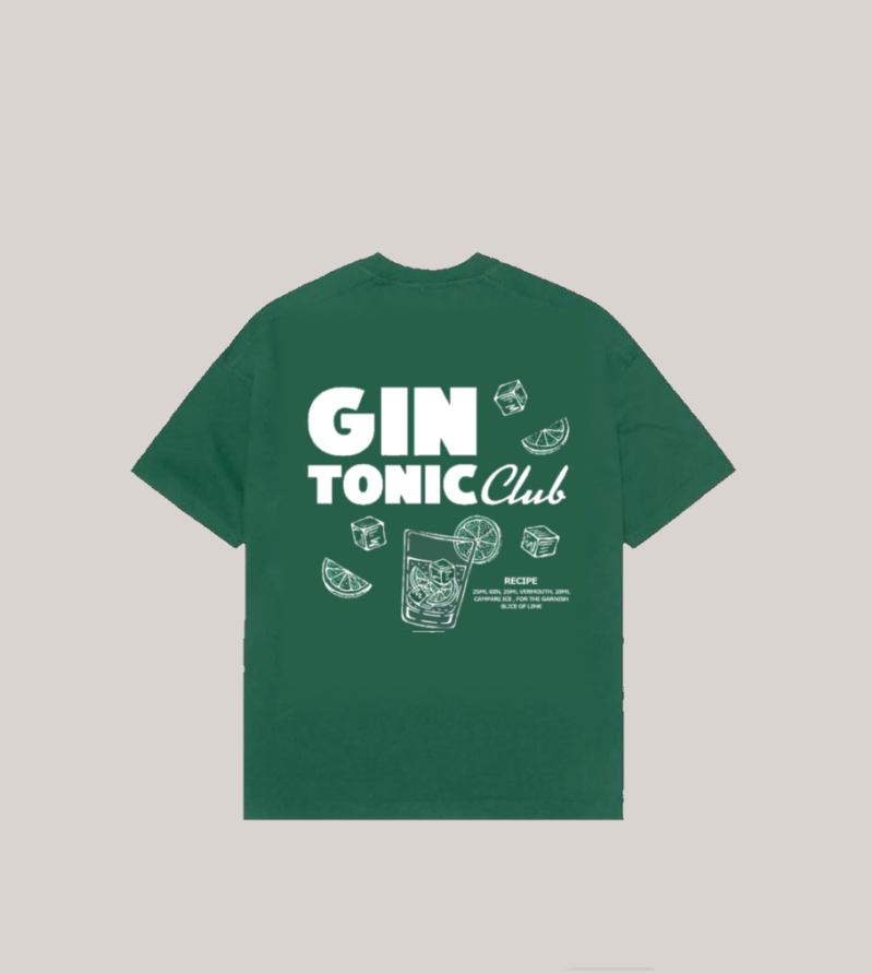 GIN TONIC LE VIDE TEE (GREEN)