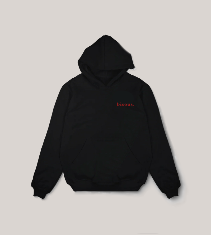 BISOUS LE VIDE HOODIE (BLACK)