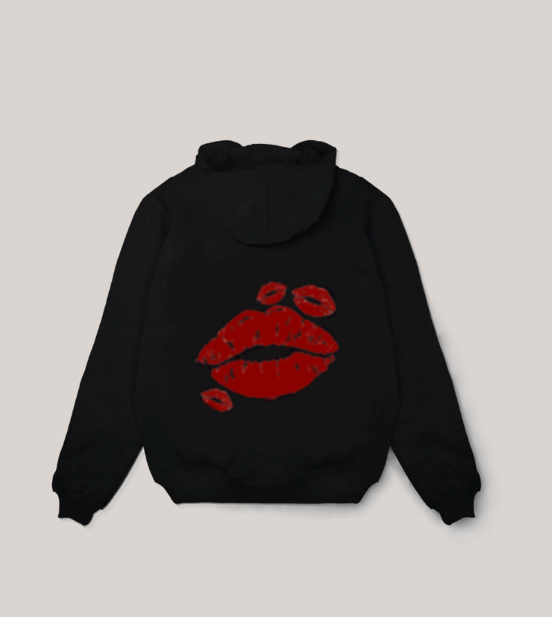 BISOUS LE VIDE HOODIE (BLACK)