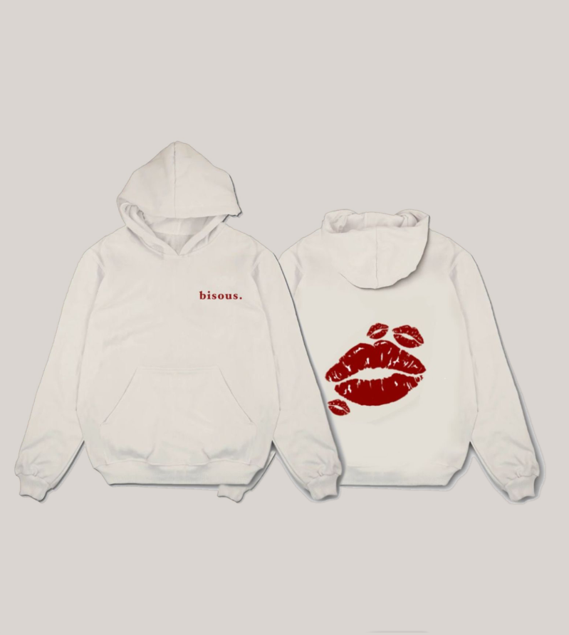 BISOUS LE VIDE HOODIE (OFF-WHITE)